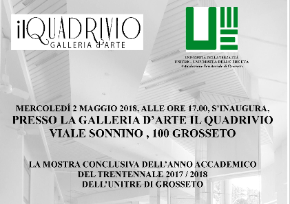 Mostra conclusiva anno accademico 2018 Unitre: Arte pittorica, Decoupage, Disegno percettivo